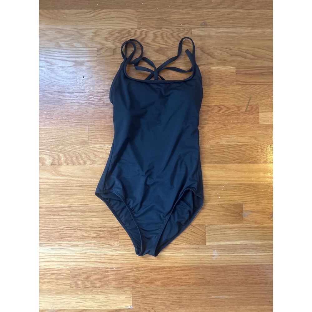 Carve Designs Black Strappy Cross Back One Piece Swimsuit Womens XS Surf Swim